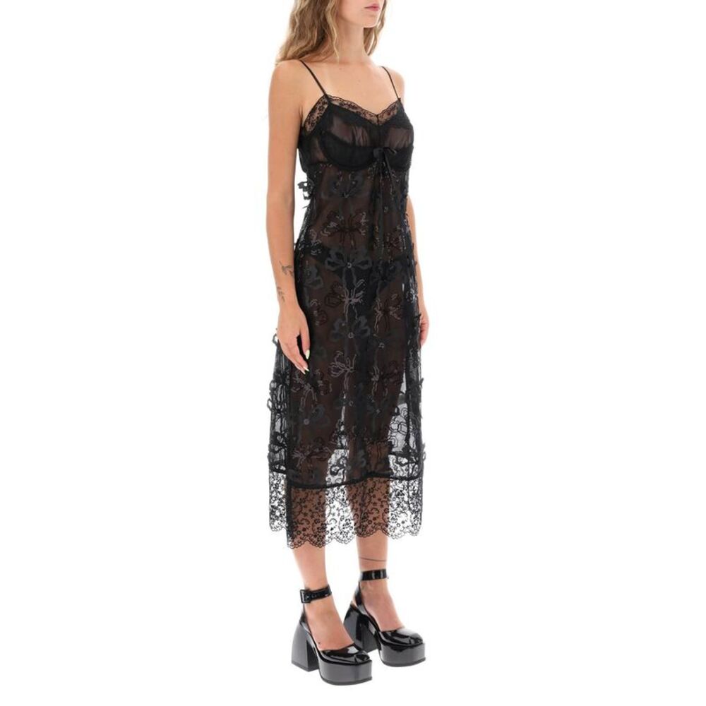 SIMONE ROCHA Embroidered Tulle Slip Dress - Picture 2 of 4